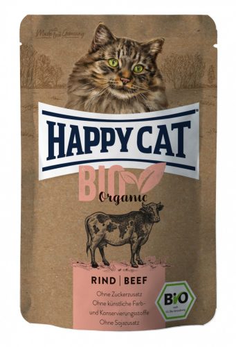 Happy Cat POUCH HÚS BIO MARHA 85 G