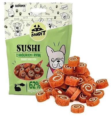 Mr. Bandit SUSHI nyúl és hal 80g