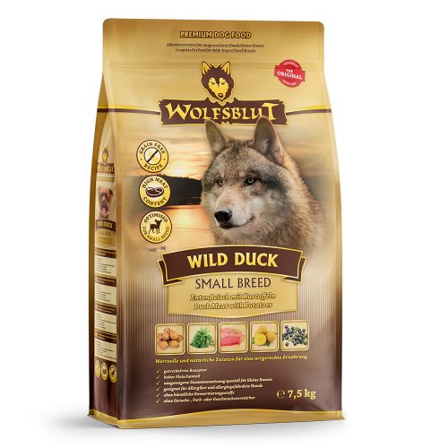 Wolfsblut Wild Duck Small Breed - Kacsa burgonyával 7,5 kg